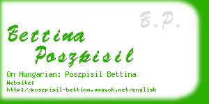 bettina poszpisil business card